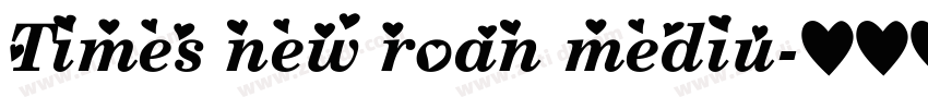 Times new roan mediu字体转换
